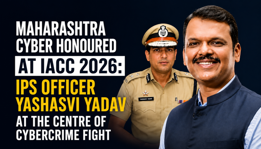 Maharashtra Cyber is honoured at IACC 2026 as IPS Yashasvi Yadav highlights efforts to fight cybercrime, online fraud and AI-driven threats.
