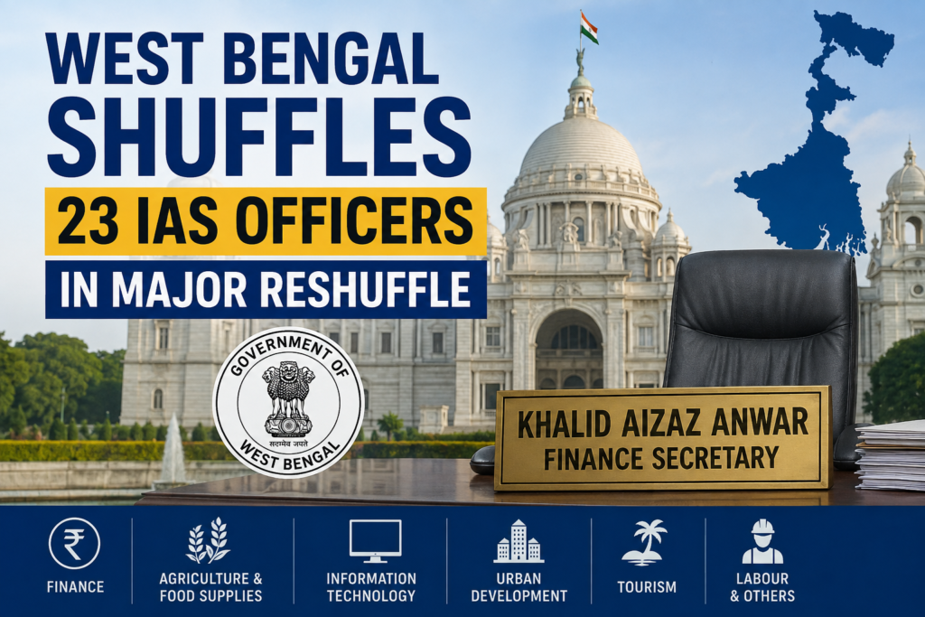 West Bengal IAS reshuffle 2026